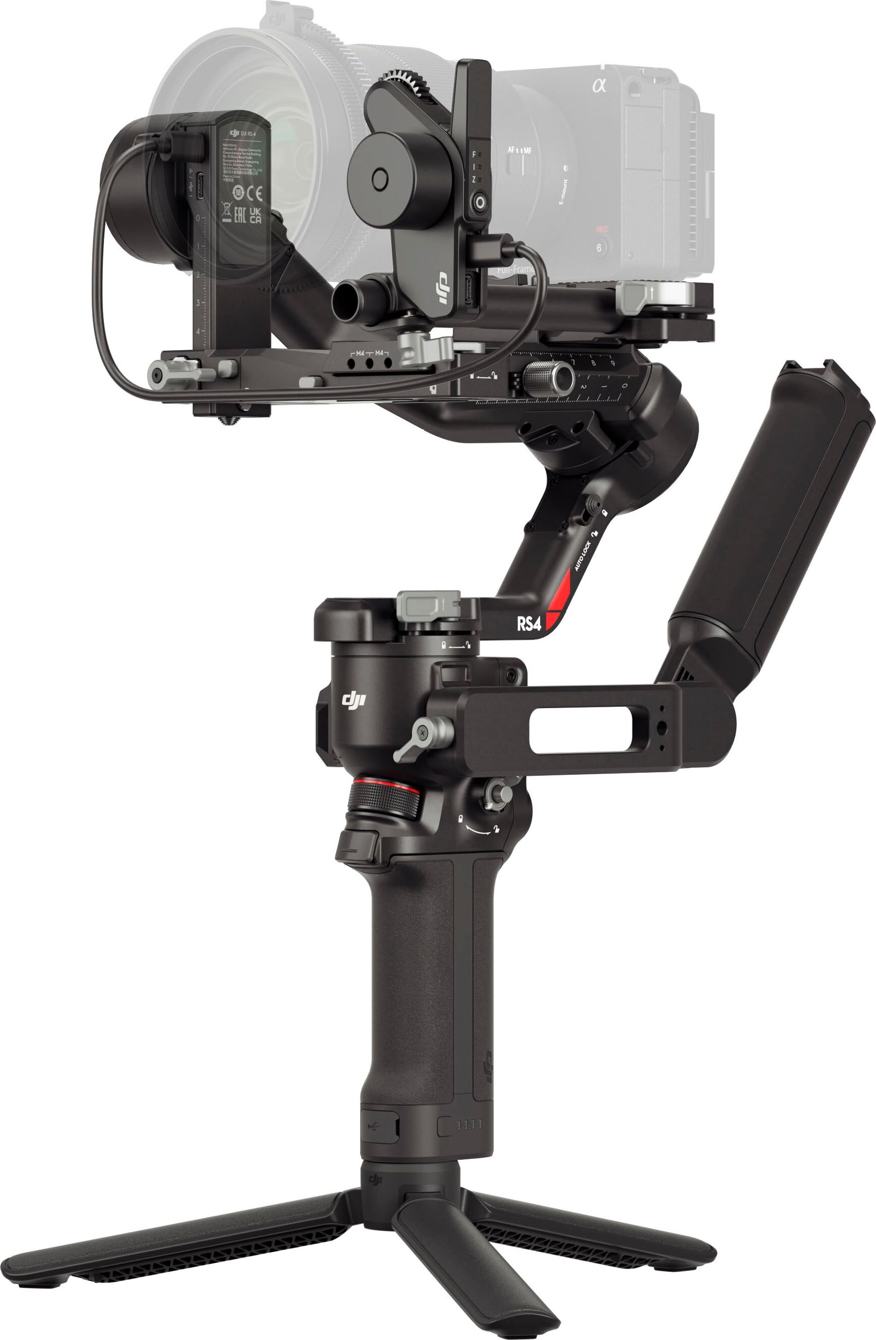 DJI Gimbal "DJI RS 4", schwarz, B:25,5cm H:7,5cm T:24,5cm, Gimbals, Gimbal