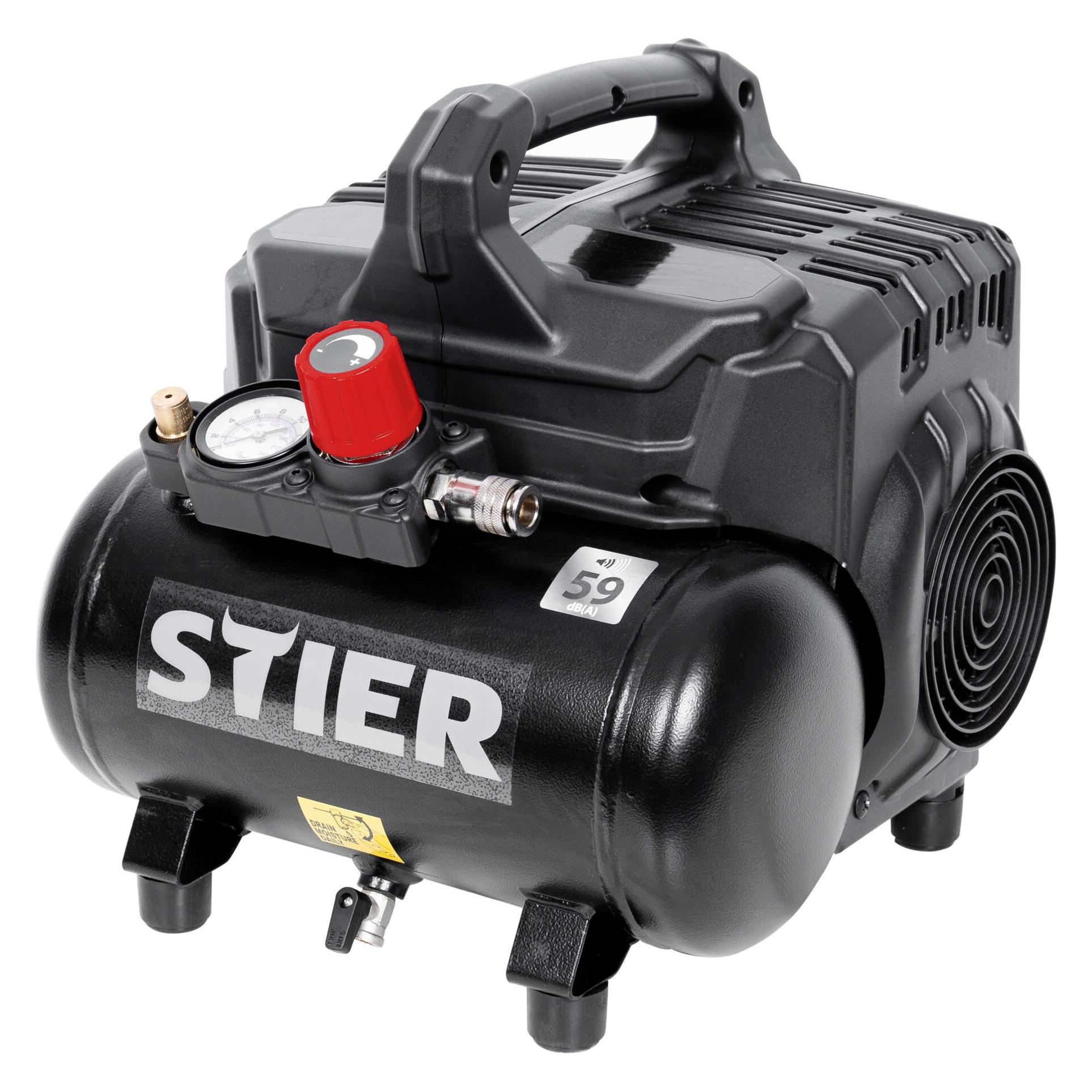 Stier Flüsterkompressor (6 l, 8 Bar) (73130360)