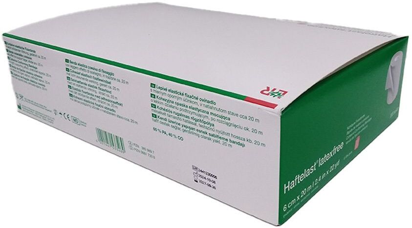 Haftelast Fixierb.kohäs.latexfrei 6 cmx20 m rot St Binden