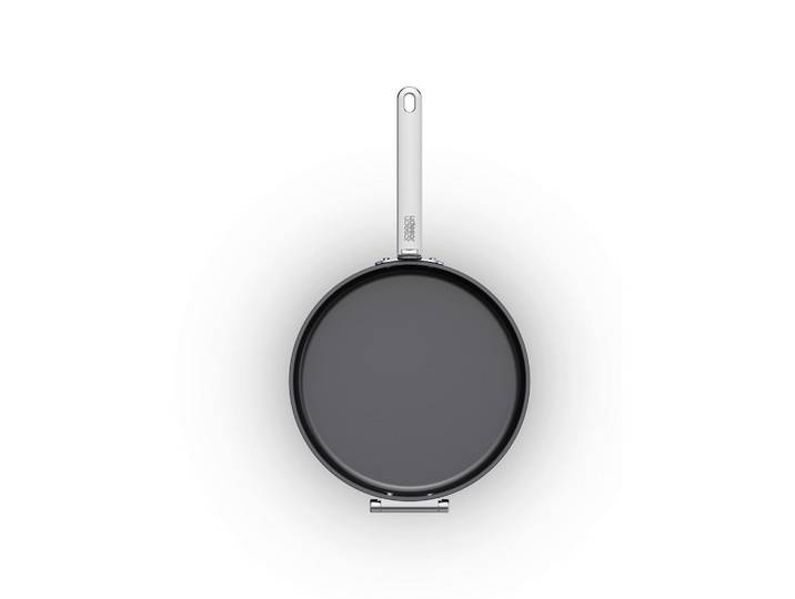 Joseph Joseph Bratpfanne Space, Dunkelblau, Metall, Kunststoff, Glas, 12.8 cm, backofengeeignet, antihaftbeschichtet, PTFE-frei, stapelbar, Kochen, Pfannen, Bratpfannen