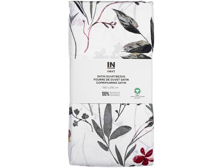 Inhouse Duvet Gots Satin 160x210 Flora