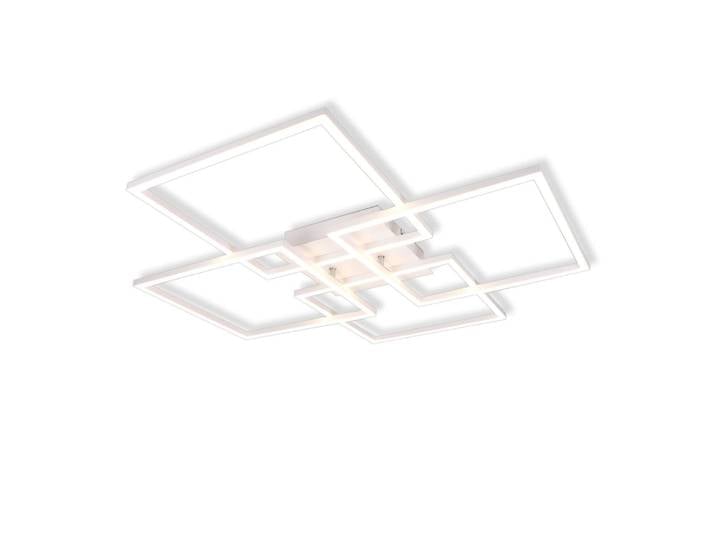 Alaric - plafonnier led en métal, coloris blanc, l 73 cm