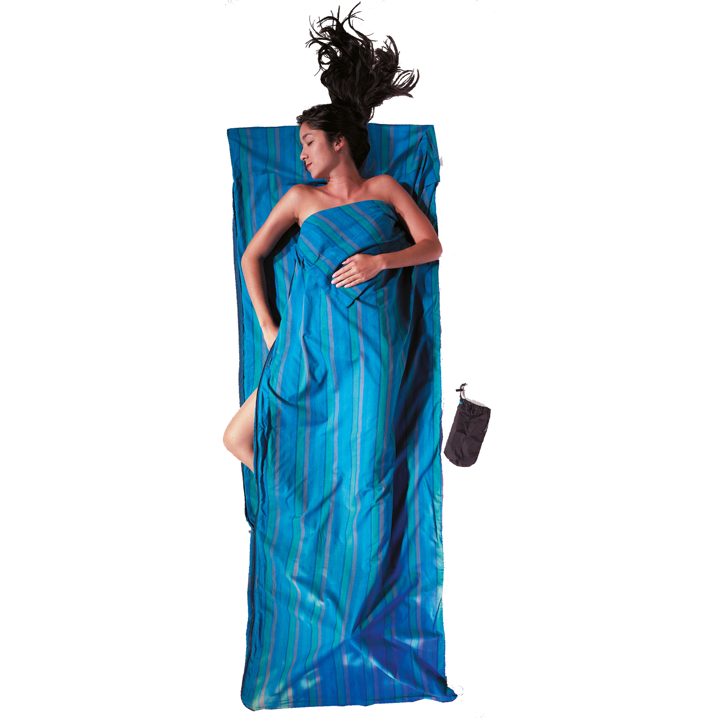Cocoon Coupler Travelsheet Schlafsack Hüttenschlafsäcke & Inlets blau Größe max. 210cm Trekking