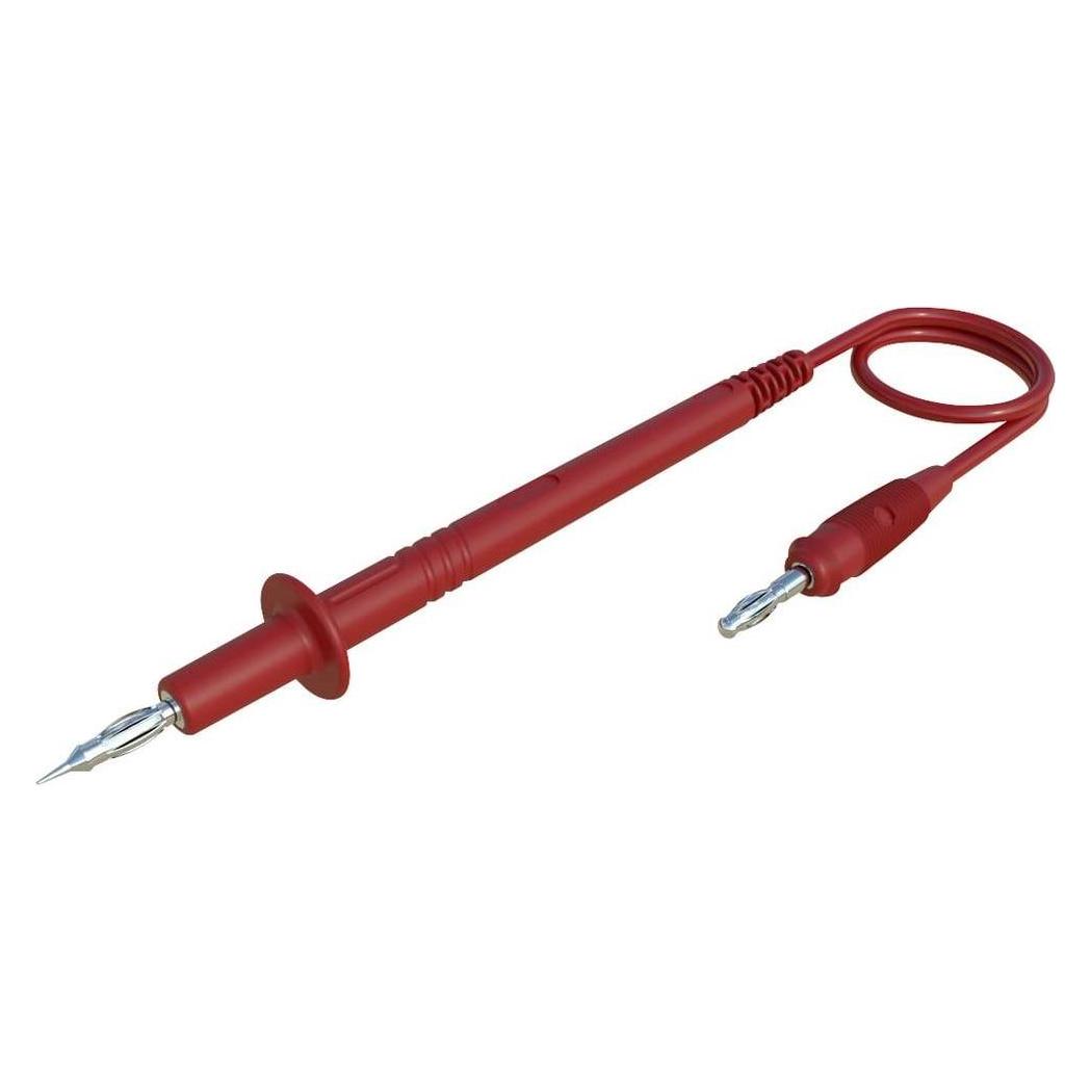 Hirschmann Test & Measurement SKS Hirschmann PL 3 rot / red Messleitung (4 mm-Stecker - Lamellenstecker 4 mm) (934157101)
