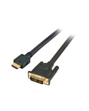 EFB Elektronik HighSpeed HDMI Kabel mit Eth. A-DVI-D St.-St. 1.0 Digital/Display/Video (K5432SW.1)