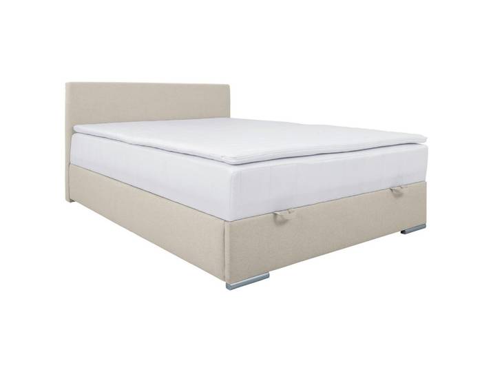 Polsterbett mit Matratze 140x200 Cosi sandfarben