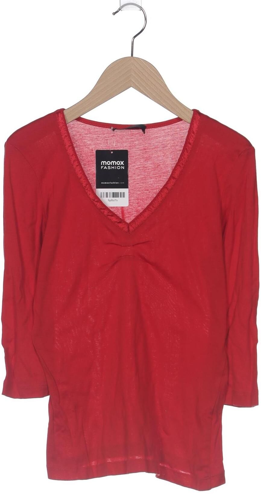 Second Hand Einzelstücke Damen Langarmshirt, Rot, Gr. EU 34, kein / Etikett - Second Hand
