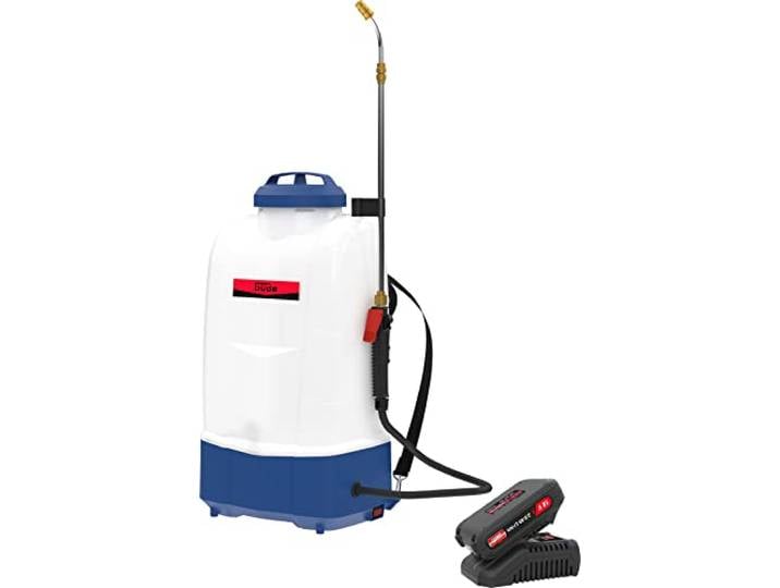 Güde SG 18-201-23 R Pulvérisateur à dos sans fil (18 V\, réservoir 15 l\, lance de pulvérisation télescopique 600-1000 mm en aluminium\, sangle de transport\, buse réglable en laiton pour jet