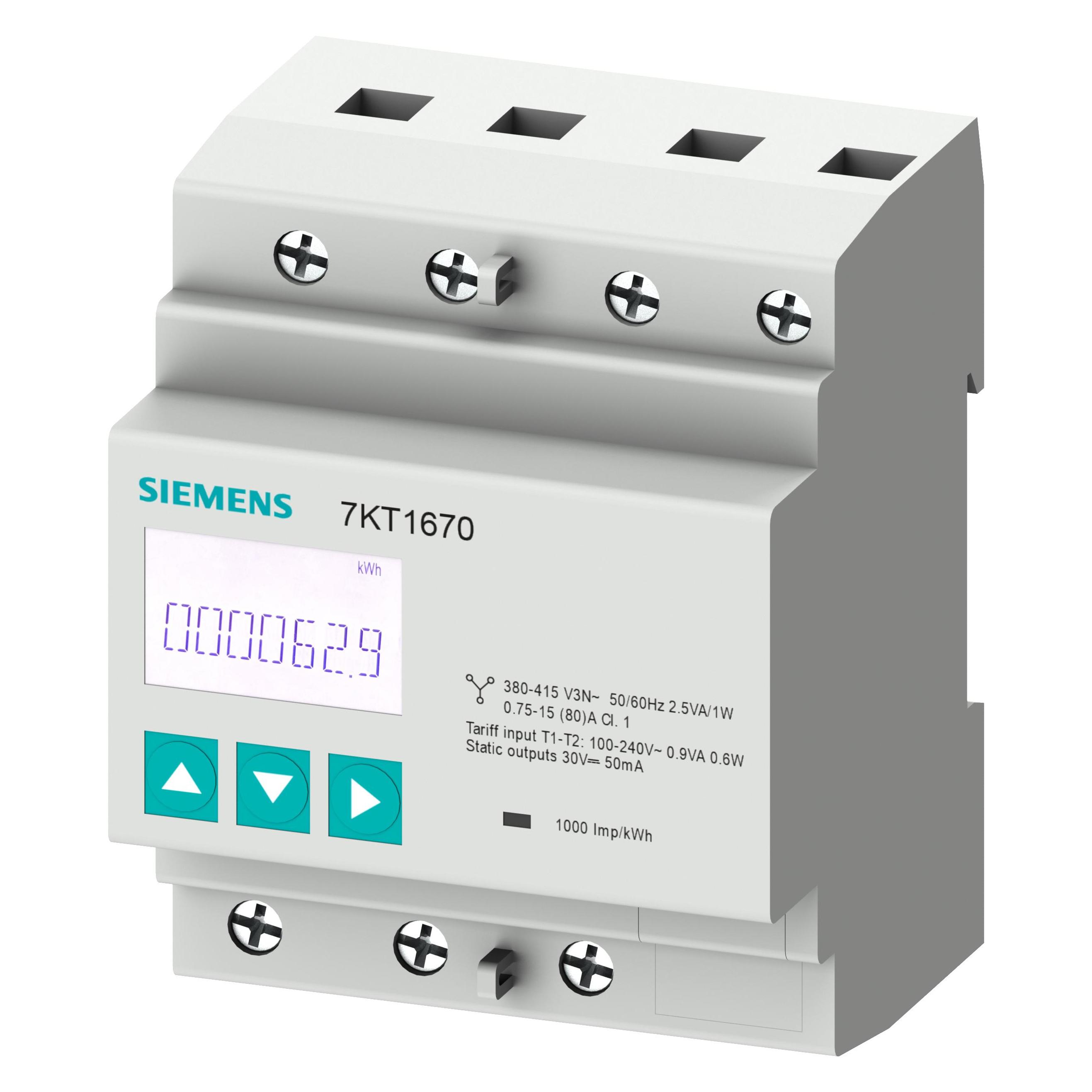 Siemens PAC1600: 3 phasig / 63A, S0 (7KT1670)