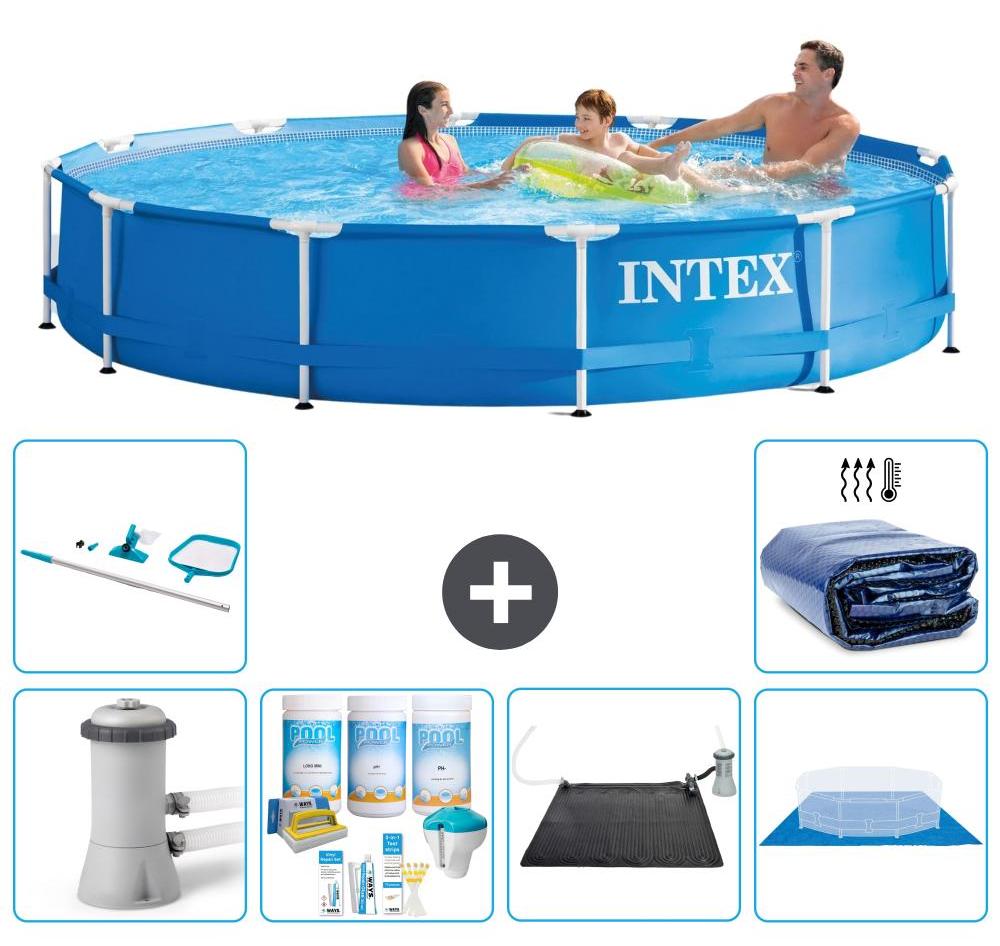 Frame Pool Rund - 366x76 cm - 7-teilig S20477