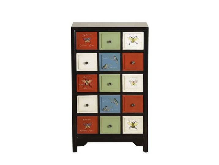 JVmoebel Kommode Bunter Holzschrank mit lebendiger Farbgestaltung und Stauraum (1 St), Made in Europa