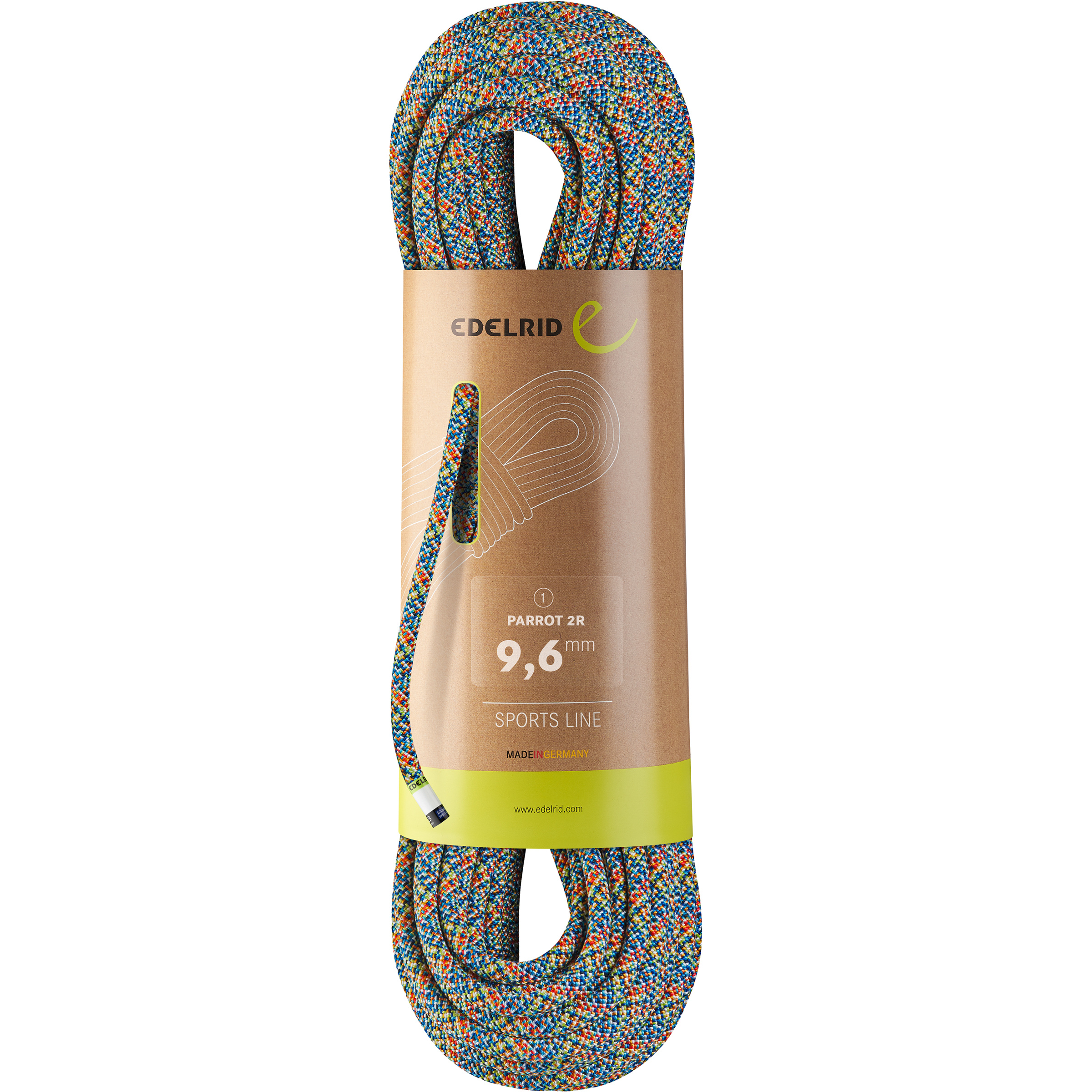 Edelrid Parrot 2R 9.6 Kletterseil Kletterseile mehrfarbig Größe 80M Sportklettern