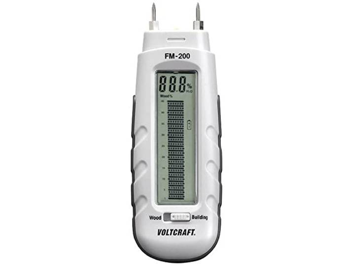 VOLTCRAFT FM-200 Materiaalvochtmeter Meetbereik bouwvochtigheid 0.2 tot 2%Vol. Meetbereik houtvochtigheid (bereik) 6 t