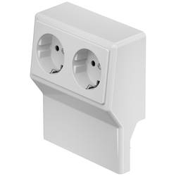 OBO BETTERMANN 6132247 Elektro-Sockelleisten-Zubehör SL 2GT2050 lgr Geräteeinsatz Steckdose Lichtgrau 1 St.