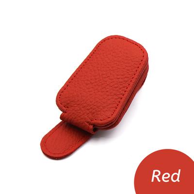 Universal Car Sunglasses Clip Multi Function Visor Holder For Eyeglasses, Cards, Tickets red