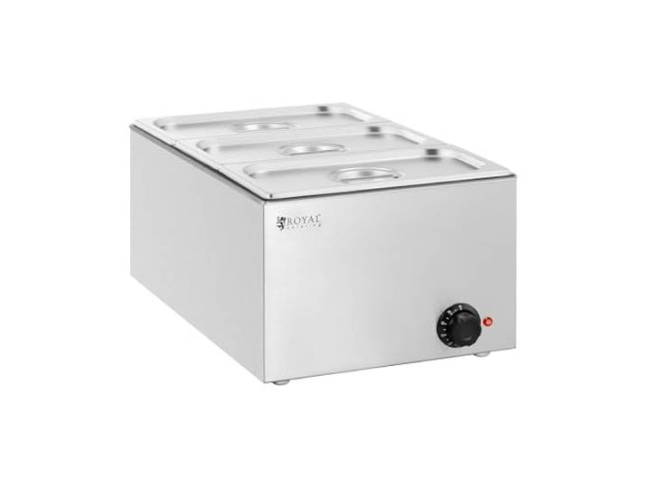 Royal Catering RCBM_GN1/3_1 Bain-marie professionnel 640 W 3 x GN 1/3 Bain-marie inox