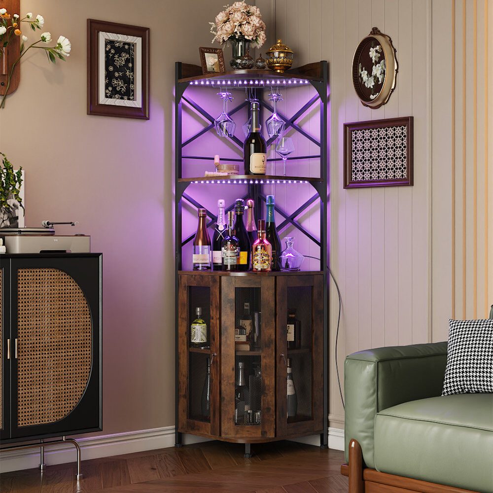 Rio Wine Bottle Rack Brown 164.5cm H X 26cm W X 26cm D