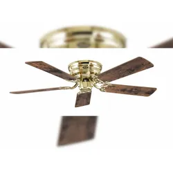 Casafan Deckenventilator Classic Flat III Messing poliert 132 132