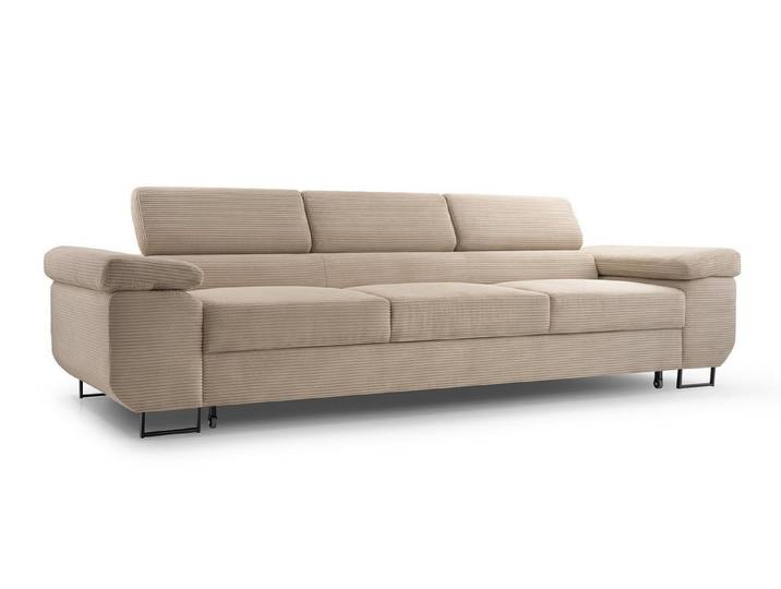 Beautysofa Schlafsofa NAVIO, mit Verstellbare Kopfstützen