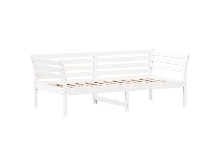 KTHLBRH Dormeuse Weiß 90 x 190 cm Massivholz Kiefer Mehrzweck-Schlafsofa, Sicherheitsseiten, inklusive Lattenrost, für Schlafzimmer