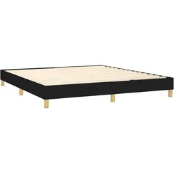 Décoshop26 - Lattenrost auf Beinen Bettgestell 160x200 cm schwarzer Stoff TDL0207007