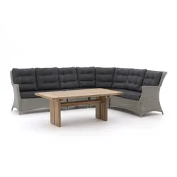 Intenso Milano/ROUGH-L Gartentisch Lounge-Set 5-teilig