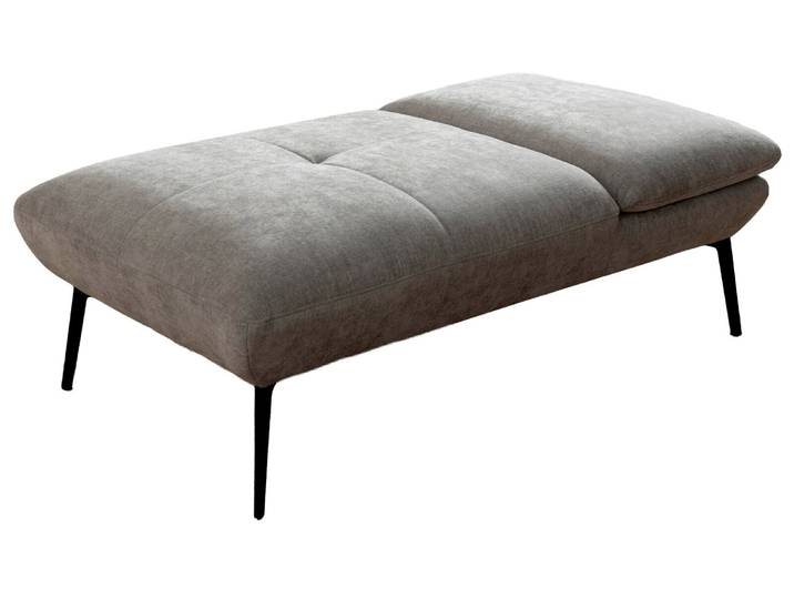 Moderano Hocker rechteckig TANJA, silber, Stoff