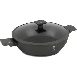 Berlinger Haus Antracit Collection Flacher Topf mit Deckel, Ø 30 cm