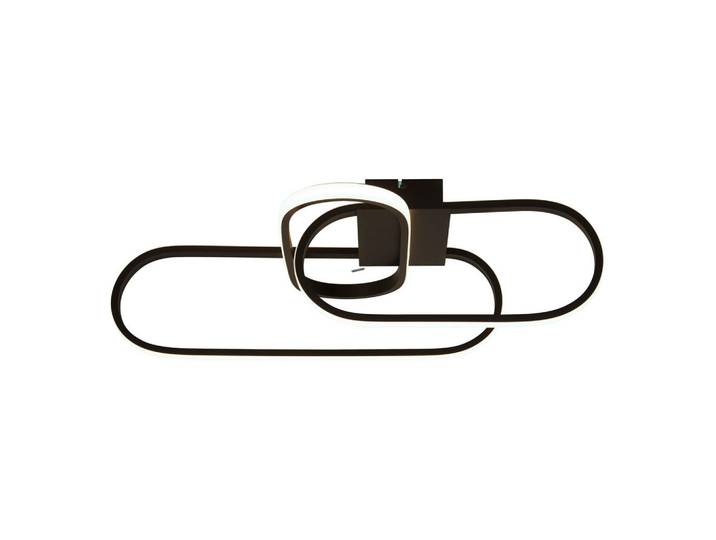 Led-Deckenleuchte Clip, Schwarz, Weiß, Metall, Kunststoff, 38.5x18x65 cm, 3-fach schaltbar, Lampen & Leuchten, LED Beleuchtung, LED-Deckenleuchten