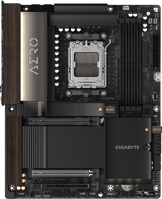 GIGABYTE X870E AERO X3D DARK WOOD DDR5