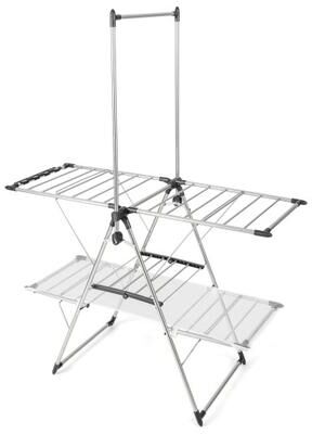 Costway Large Foldable Clothes Drying Rack with Tall Hanging Bar