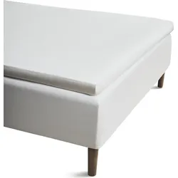 Percale Bettlaken 160 x 200 cm weiß