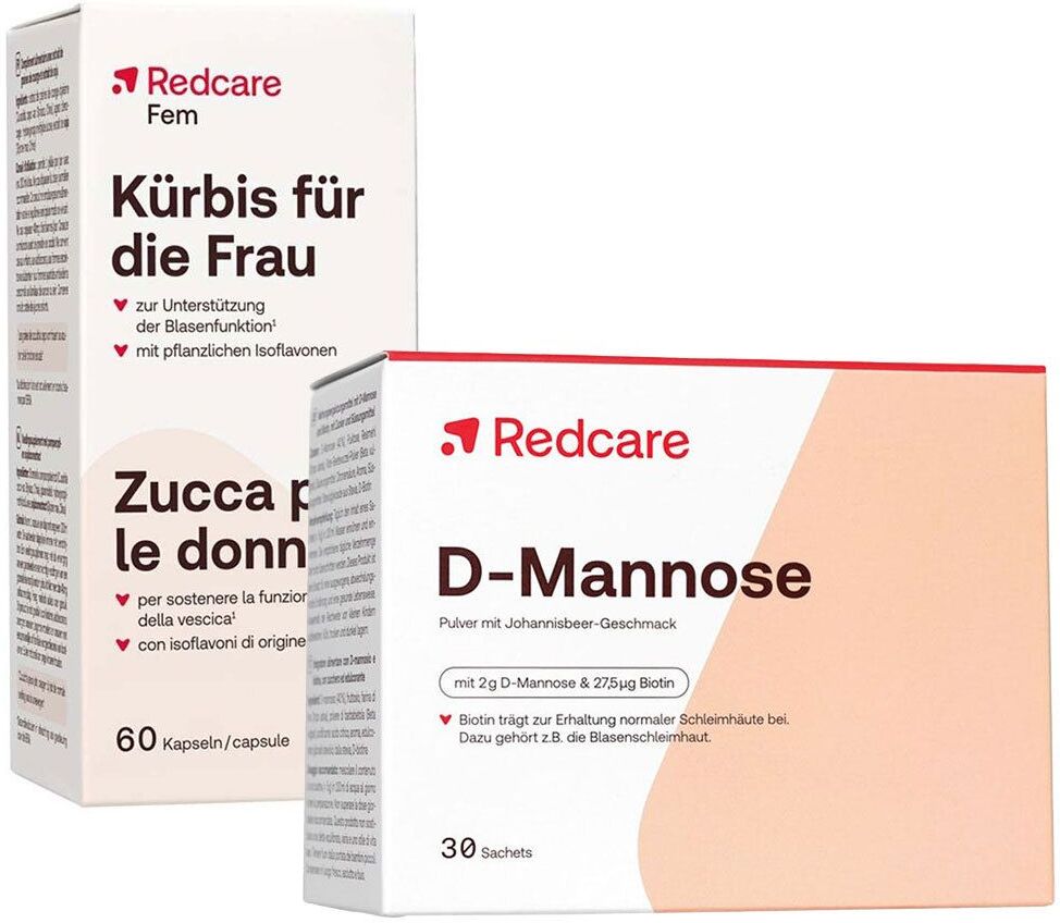 Redcare von Shop Apotheke Redcare D-Mannose + Fem Kürbis für die Frau 1 St Set