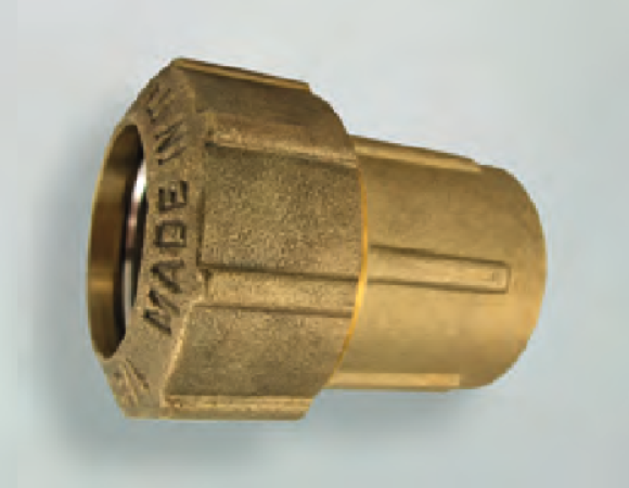 Messing PE-Kupplung Gerade Form, mit Innengewinde und Verschraubung - PE Kupplung aus Messing (Messing Kupplung Gerade Form, mit Innengewinde und Verschraubung: Kupplung 32 mm x 1 Zoll IG Messing 16 Bar) 10-K150-34503