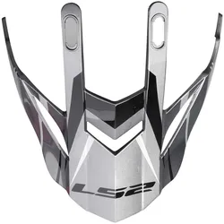 LS2 Ersatz Schild für MX436 Evo Helm - titan-weiss