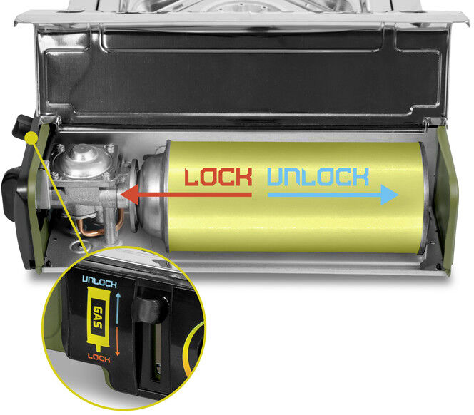 Réchaud à gaz Delphin INOXIA 2000W