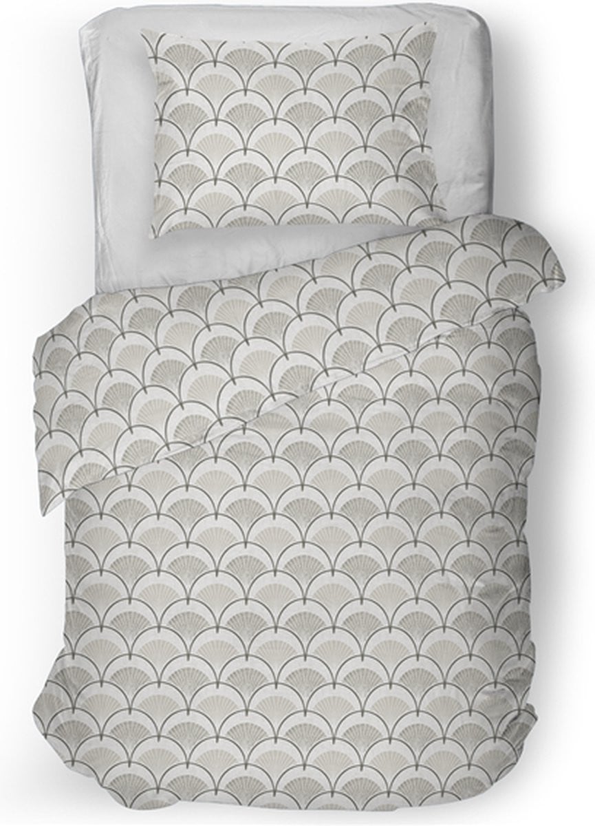 Snoozing Bodi Dekbedovertrek Eenpersoons Grey 140x220 cm