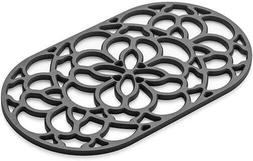 Zeal Heritage Silicone Large Oval Trivet Black