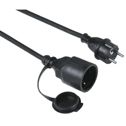 Hama Verlängerungskabel 5 m schwarz