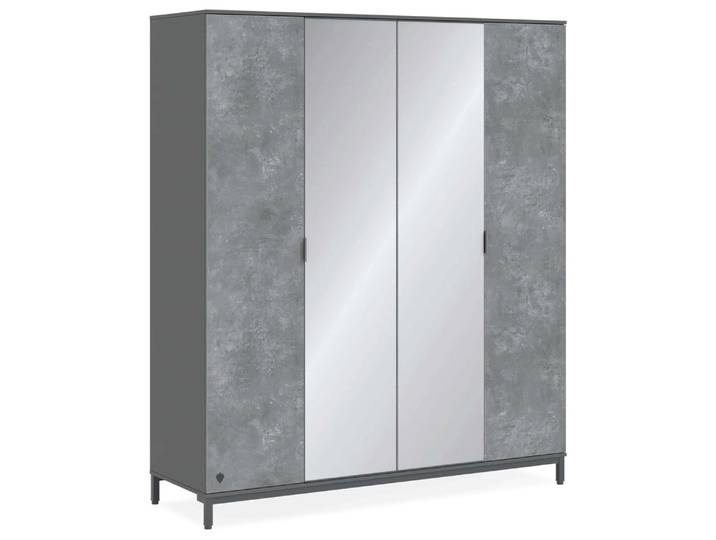 Kleiderschrank Space Gray