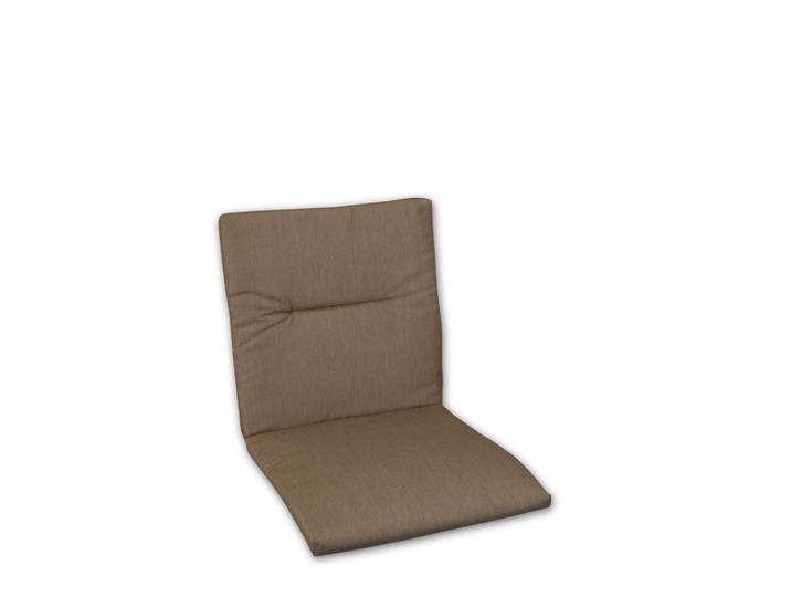 Sesselauflage, Hellbraun, Uni, Füllung: Schaumstoff, Vlies, 46x3x89 cm, Made in Germany, pflegeleicht, Gartenmöbel, Gartenpolster & Auflagen, Sesselauflagen