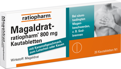 ratiopharm GmbH MAGALDRAT-ratiopharm 800 mg Tabletten 20 St 04869870