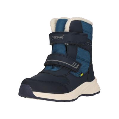 Stiefel ZIGZAG "Kobo", Mädchen, Gr. 26, blau (dunkelblau, blau), Kunstfaser, Lederimitat, Schuhe Stiefel, mit wasserdichter Konstruktion