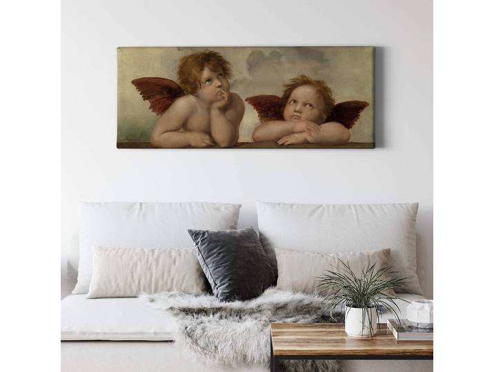 Tableau déco Two Angels Polyester PVC / Épicéa Beige 100 x 40cm