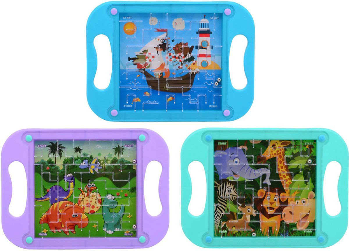Johntoy 24508 Hersenkraker Doolhof Coöperatief spel 20 x 15 cm