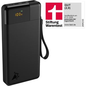 Aqiila Powerbank Powerbird B20+, 20000mAh, USB-A & 2x USB-C, schwarz, Ladeleistung 65 Watt