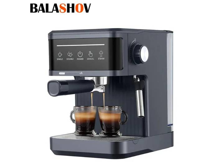 Machine à expresso électrique professionnelle italienne, 20 bars, semi-automatique, mousseur à lait pour Cappuccino