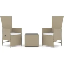 vidaXL, Gartenlounge, Tamenano (2x Sessel + Tisch)
