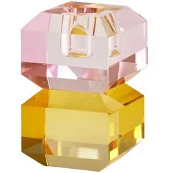 Sari Kerzenhalter 9cm geld/rosa