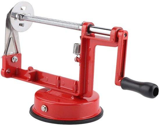 Spiraliser handmatige spiraalvormige snijder van roestvrij staal en aluminium, rood, Breedte: 27,5 cm